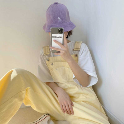 Denim Overalls Pastel Yellow