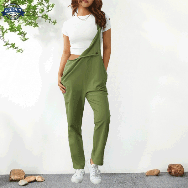 Robe Salopette Verte Olive