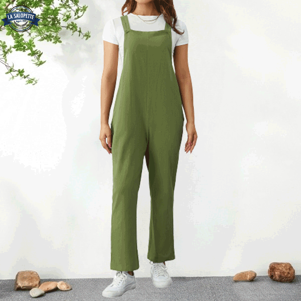 Une Piece Robe Salopette Verte