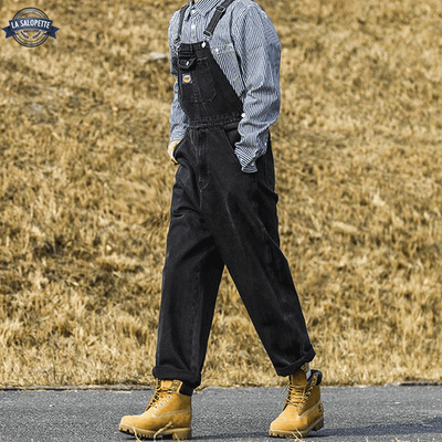 Denim Overalls<br> Rameau Black