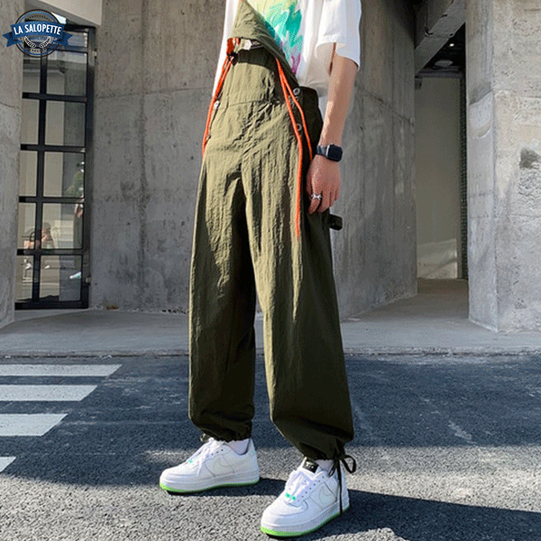 Salopette en Tissu à Lacet