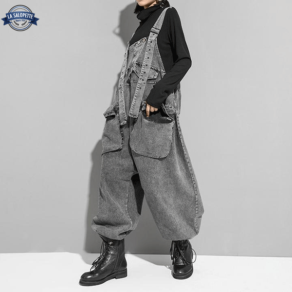 Salopette Grise Femme