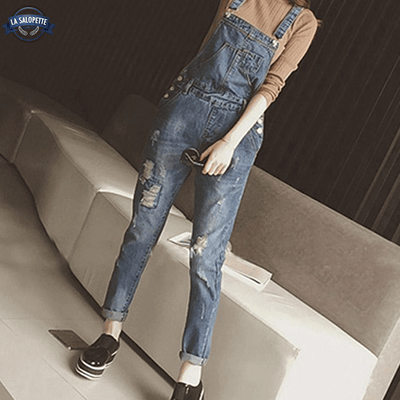 Salopette Jean Tissu Fin