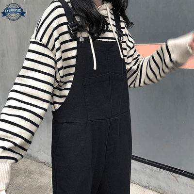 Salopette Vintage Coton avec Bretelle