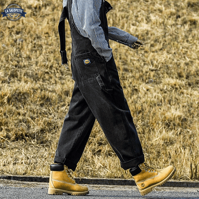 Denim Overalls<br> Rameau Black