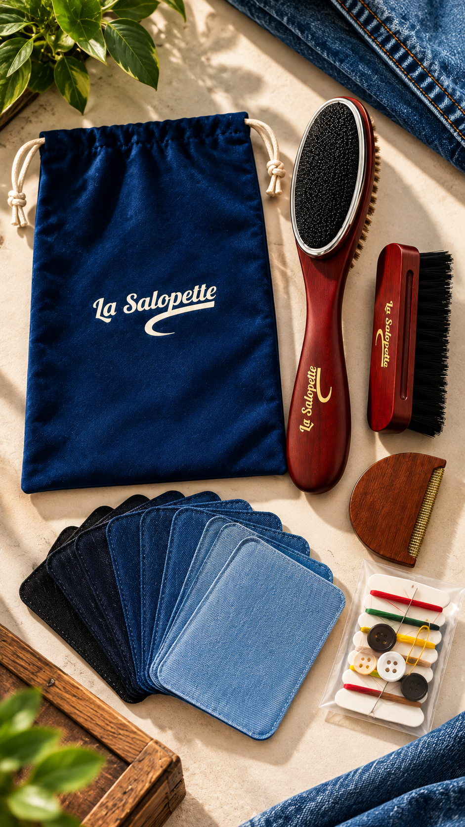 La Salopette sewing and care kit