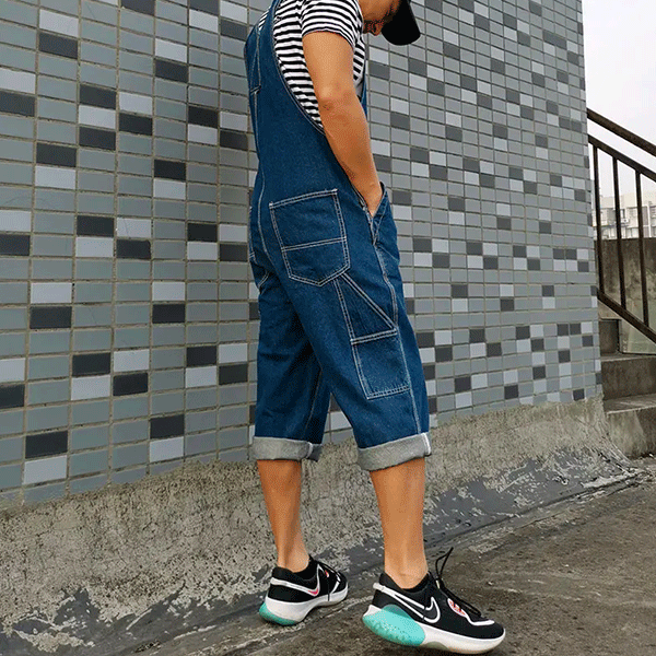 Short Overalls Plus Size Bermuda