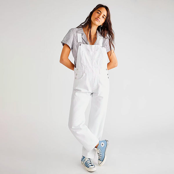 [新品]phenix W-Adjustable Salopette L ホワイト Women's White Overalls | La Salopette