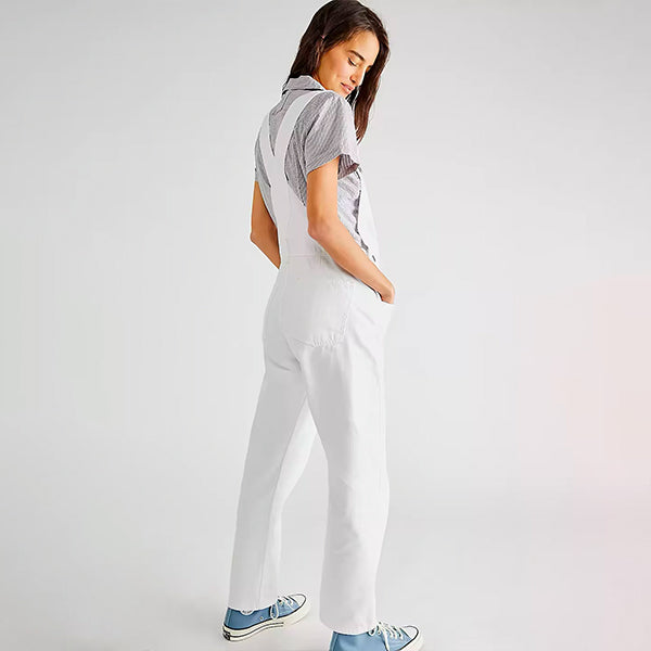 Women's White Overalls | La Salopette