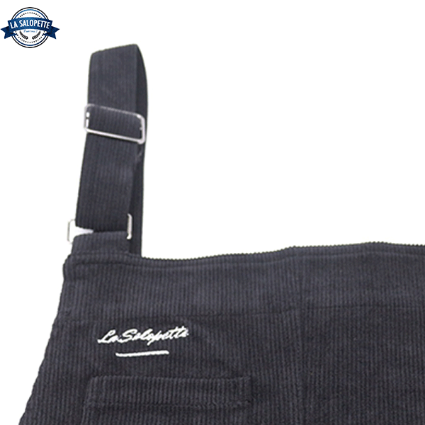 Vintage Overalls Black Corduroy