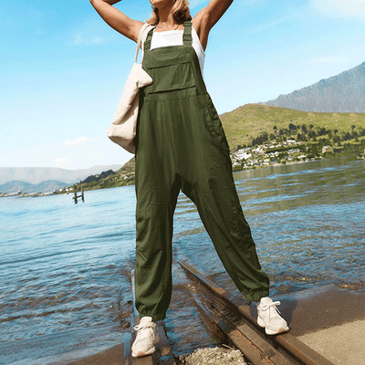 Women's Green Overalls | La Salopette