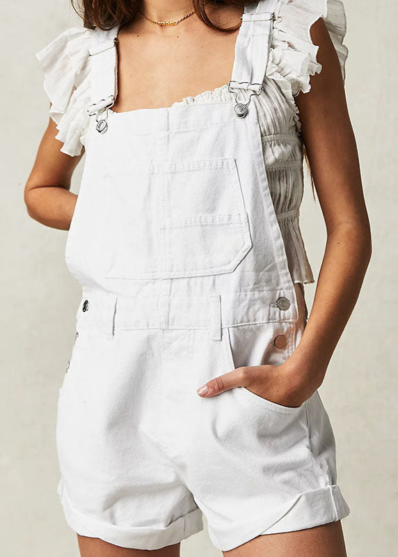 White Short Overalls Eider
