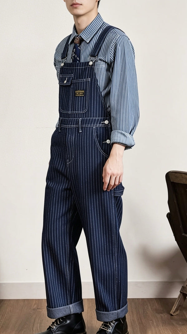 Striped Military Overalls