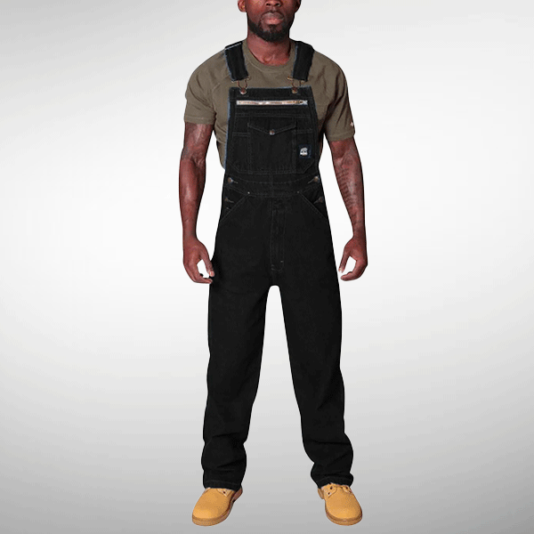 Black Construction Overalls
