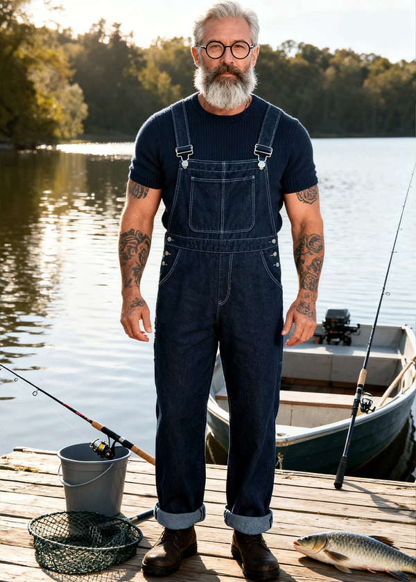 Fishing Jeans Overalls