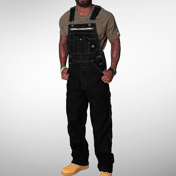 Black Construction Overalls | La Salopette