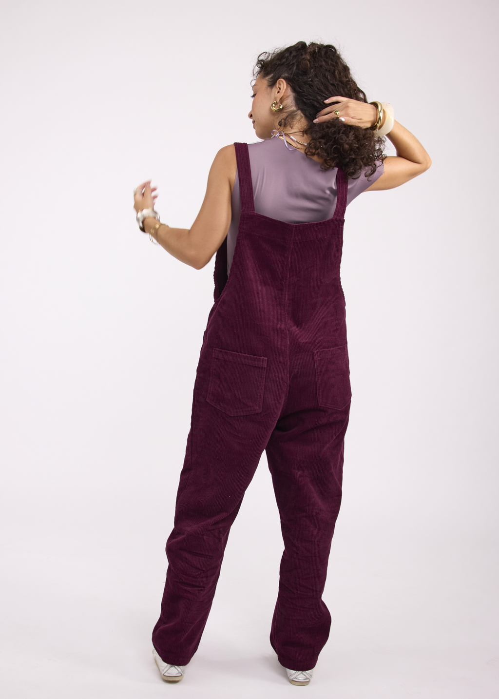 Burgundy Corduroy Overalls | La Salopette
