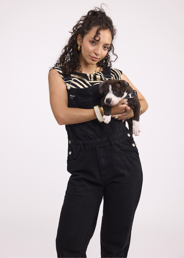 Vantablack Streetwear Denim Overalls