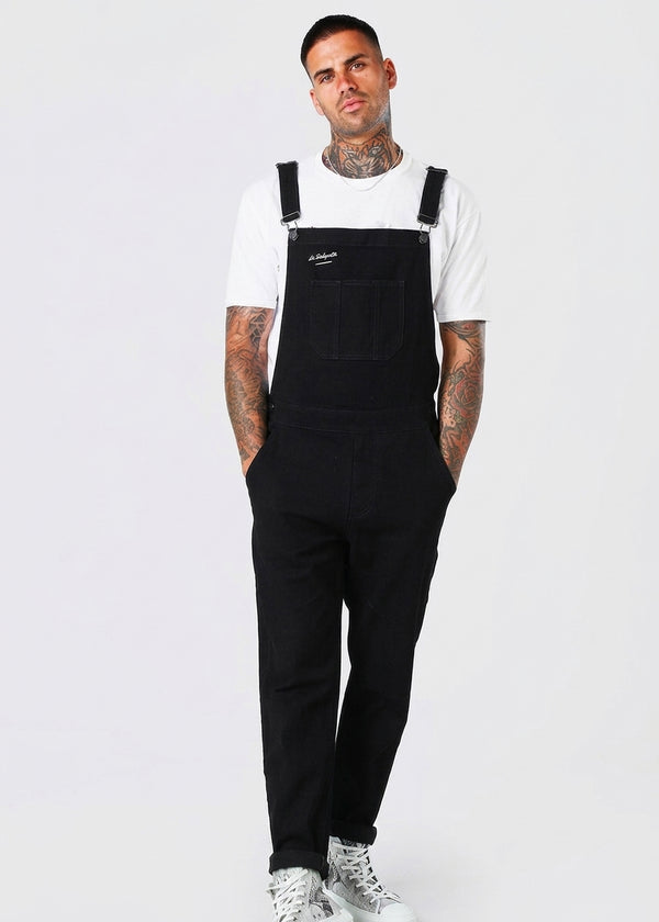 Denim Overalls Raw Carbon