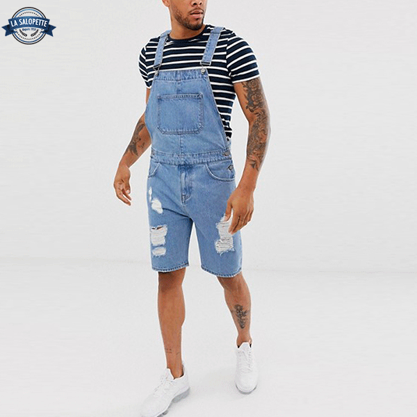 Short Overalls Retro Jeans