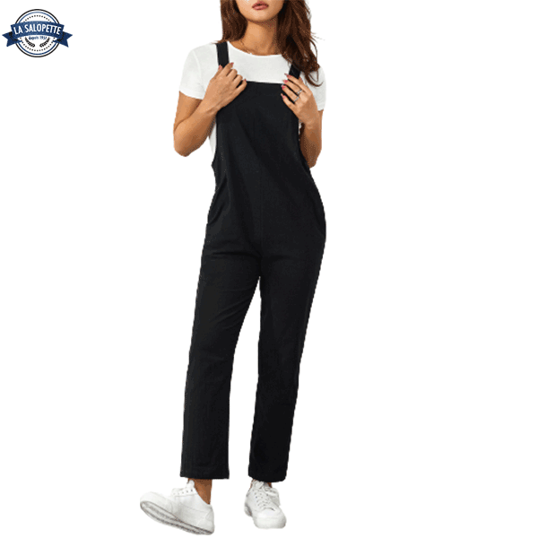 Pinafore Dress Black Pike