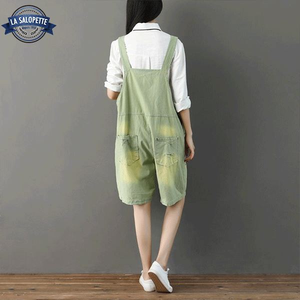 Short Overalls Green Pachira