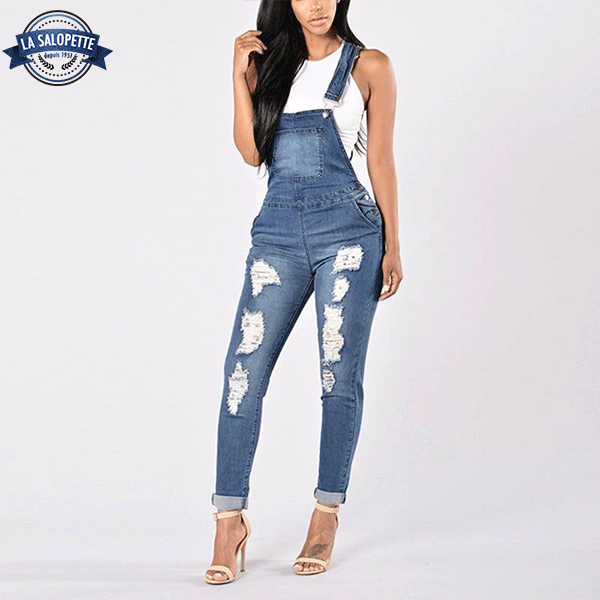 Skinny Jean Overalls La Salopette