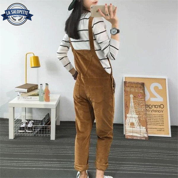 Vintage Overalls Plush Velvet