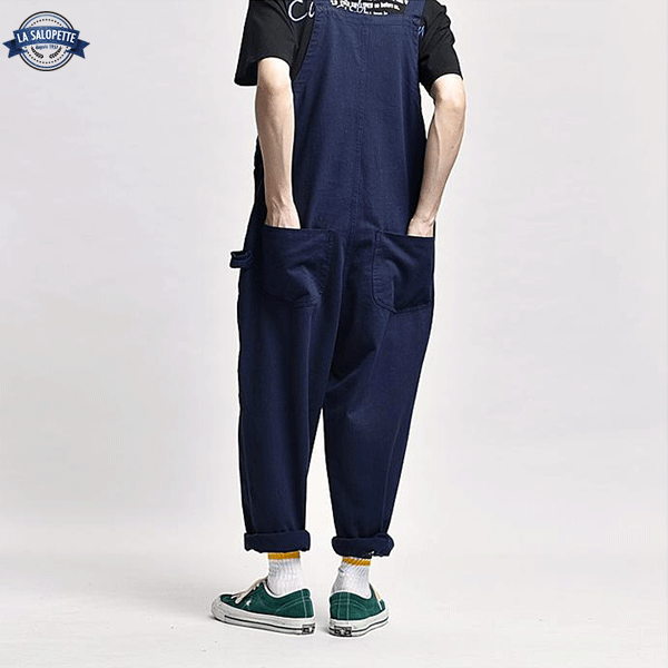 Work Overalls Navy Blue Man
