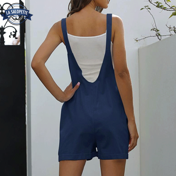 Short Overalls Navy blue