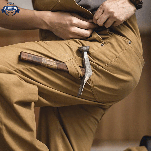 Work Overalls in Brown Corduroy