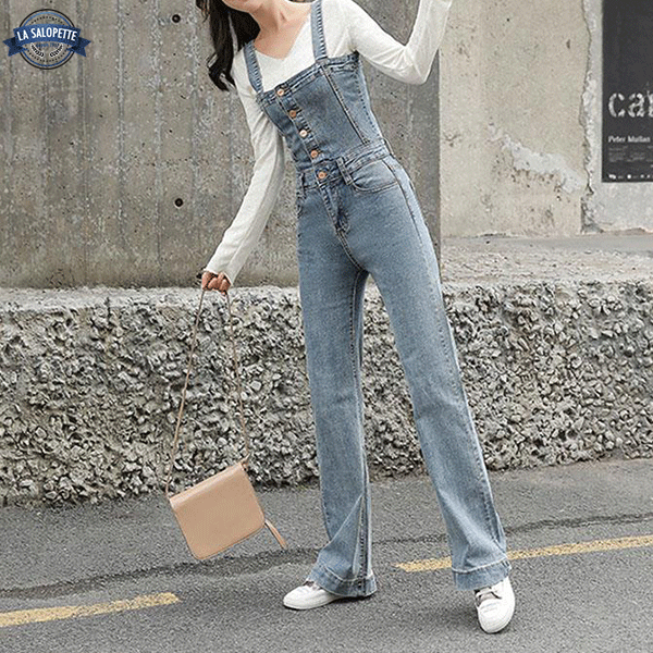 Vintage Overalls 70's Corset Effect