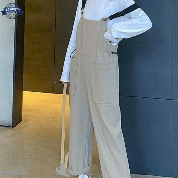 Vintage Overalls Khaki Ukiyo Braces