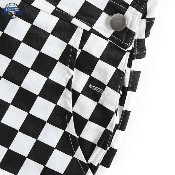 Vintage Overalls Checkerboard Sukre
