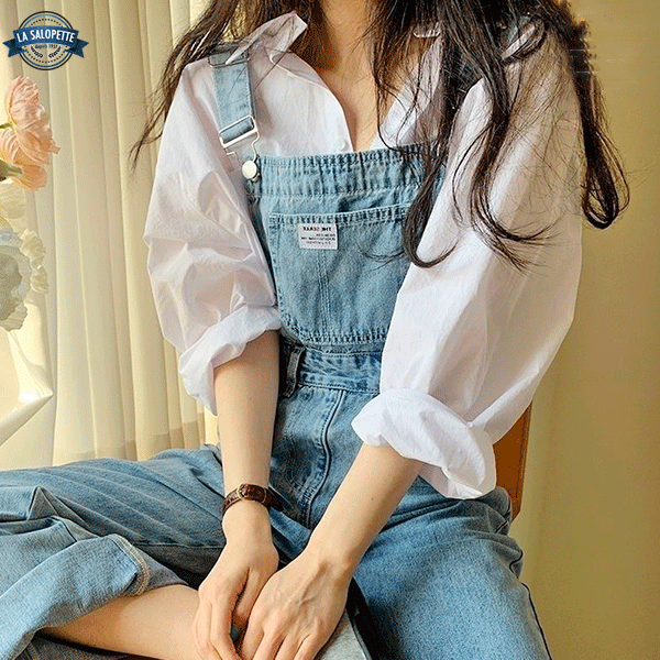Denim Overalls at Passers-by Blue