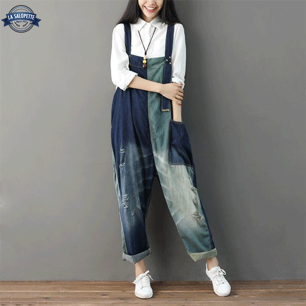 Denim Overalls Wide Versus
