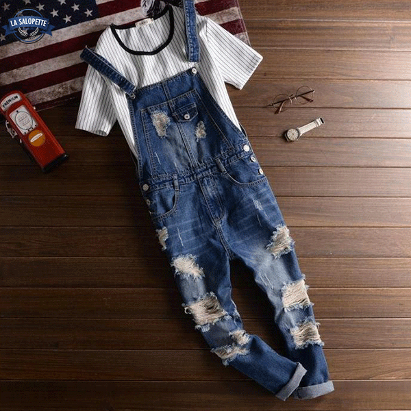 Denim Overalls Vintage 90s Blue