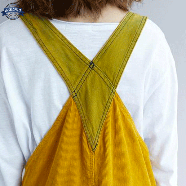 Denim Overalls Yellow Canary Hipster