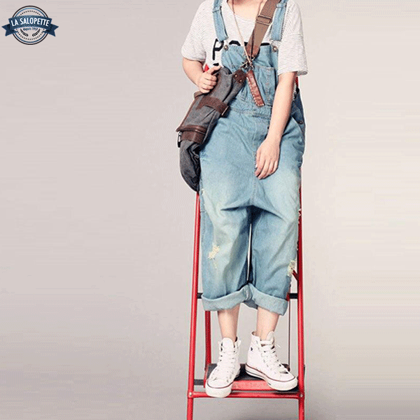 Vintage Overalls Female Painter
