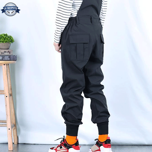 Work Overalls Black Tactical Pouch