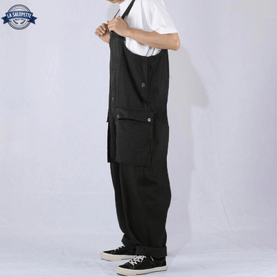 Work Overalls Black Men Trousers