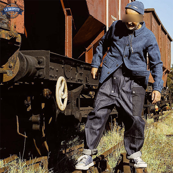 Denim Overalls Cargo Baggy Fisher