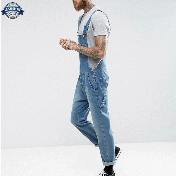 Denim Overalls Dress Modern