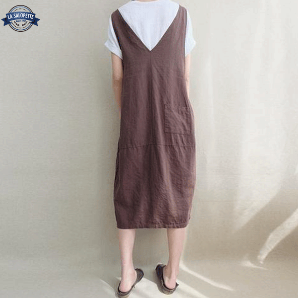 Pinafore Dress Coffee Style Apron