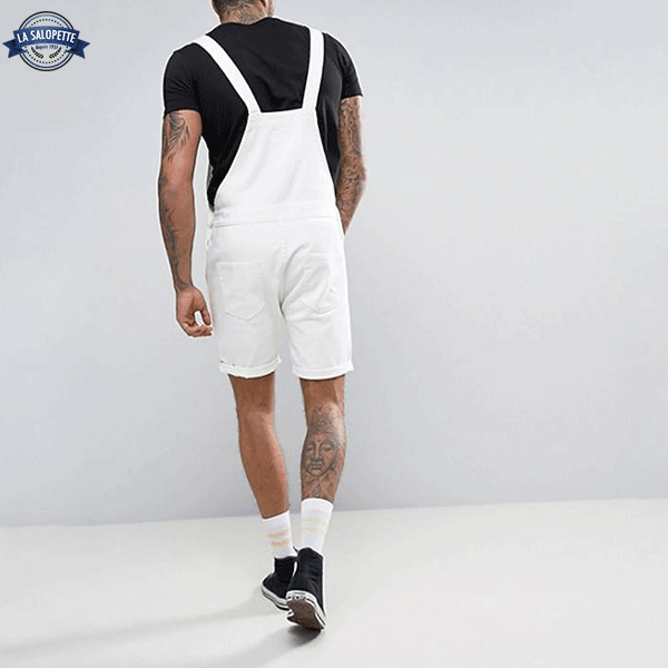 Short Overalls White Spirit Man