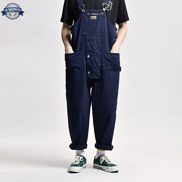 Work Overalls Navy Blue Man