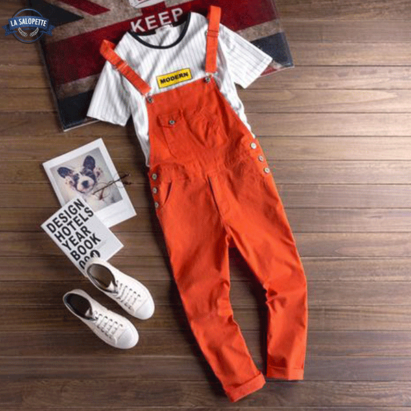 Work Overalls Light Red Man