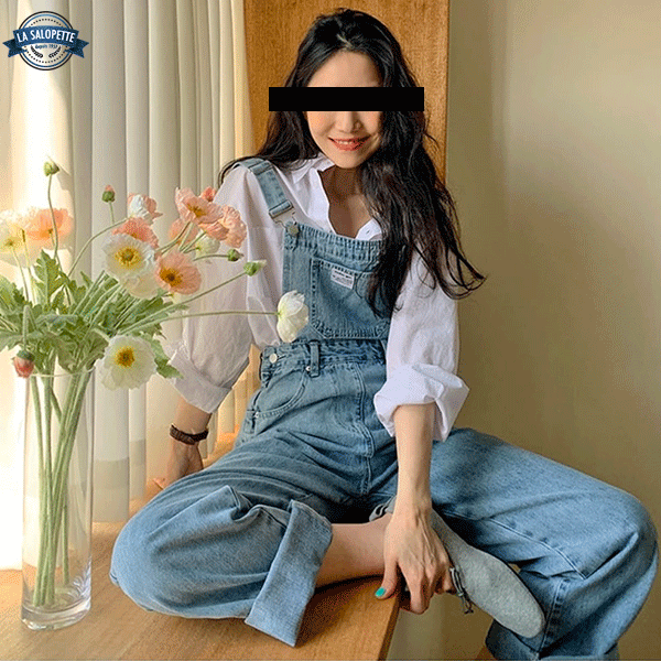 Denim Overalls at Passers-by Blue
