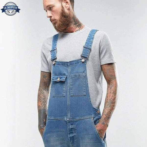 Denim Overalls Dress Modern