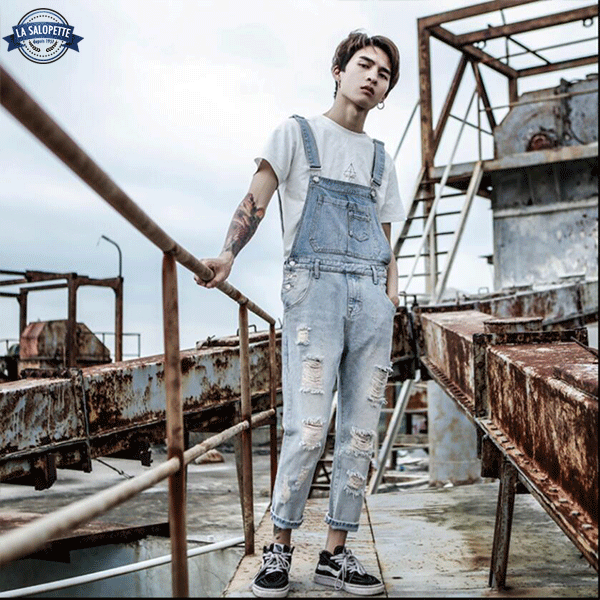 Denim Overalls Amsterdam City Bike